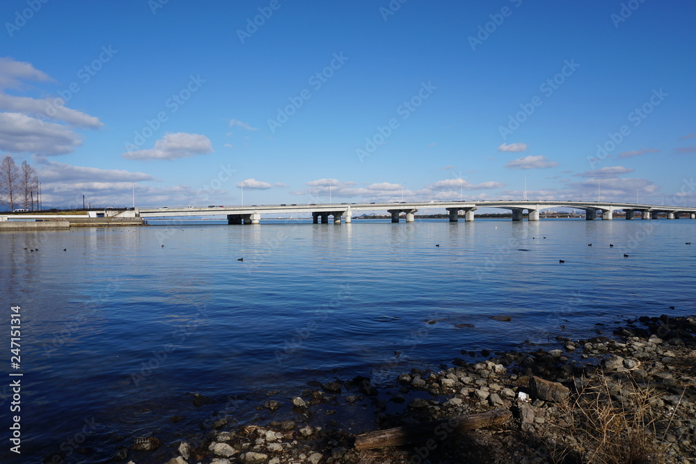 Obraz premium 琵琶湖近江大橋