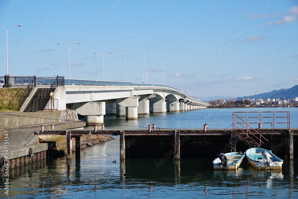 Obraz premium 琵琶湖近江大橋