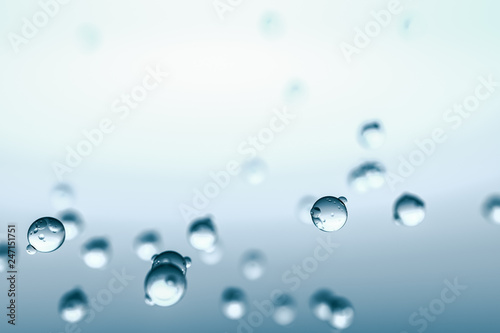 transparent dew background, 3d rendering