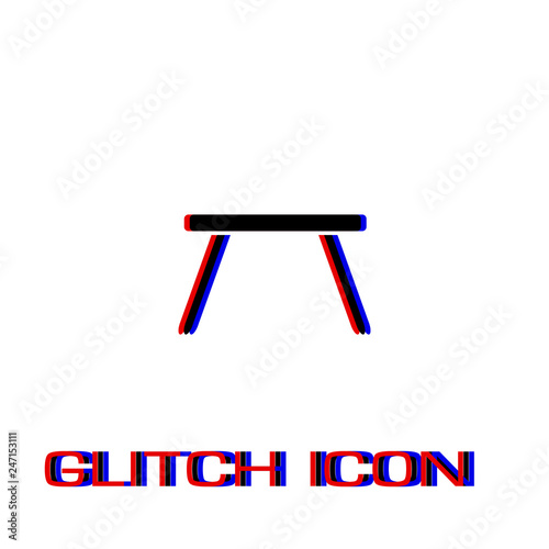 Table icon flat.