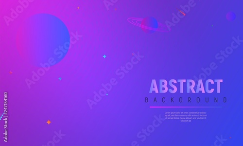 abstract image of outer space with planets and stars