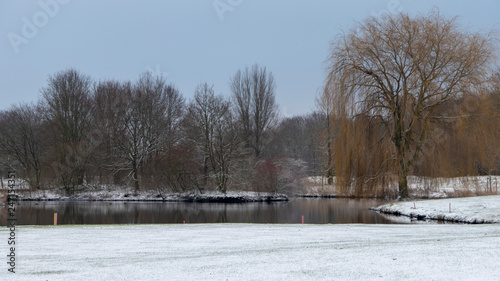 frozen river in winter © Fotolijn