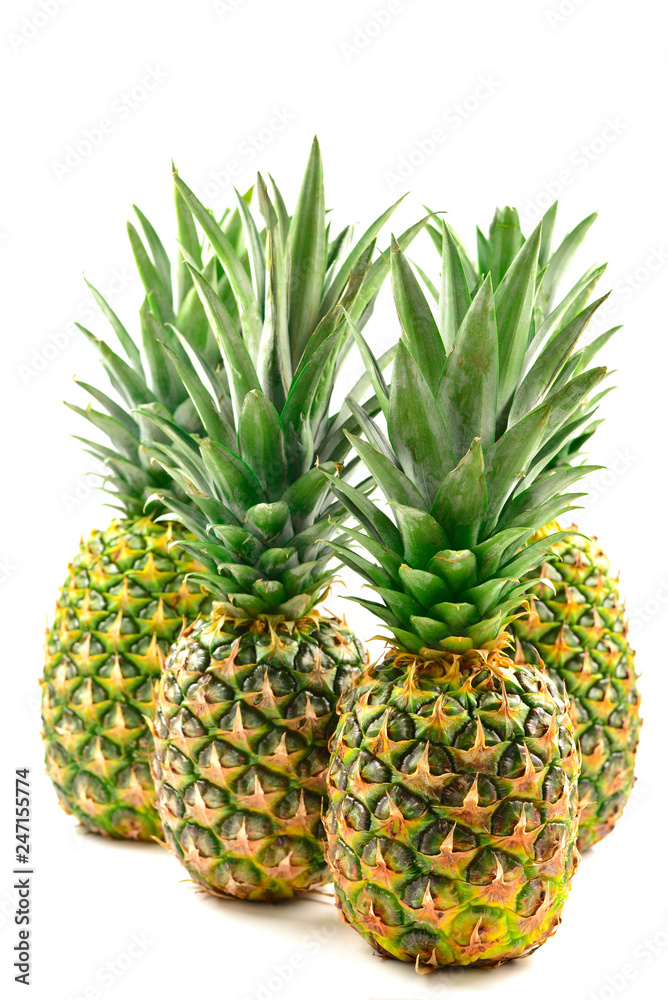 Fototapeta premium Pineapple isolated on white.