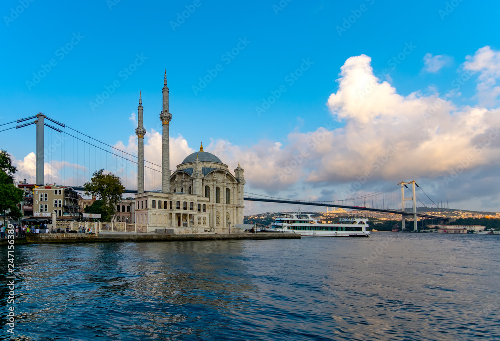 Ortakoy mosque and Bosphorus bridge, Istanbul, Turkey Ortakoy mosque and Bosphorus bridge, Istanbul, Turkey