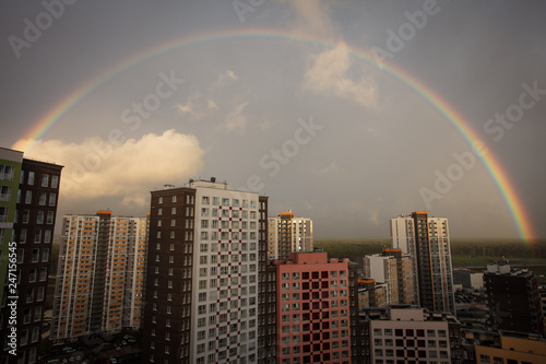 city at rainbow