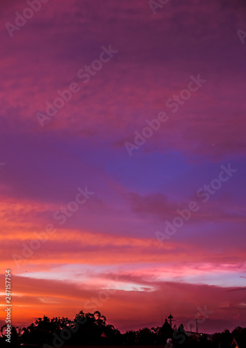 Golden sky sunset high resolution image