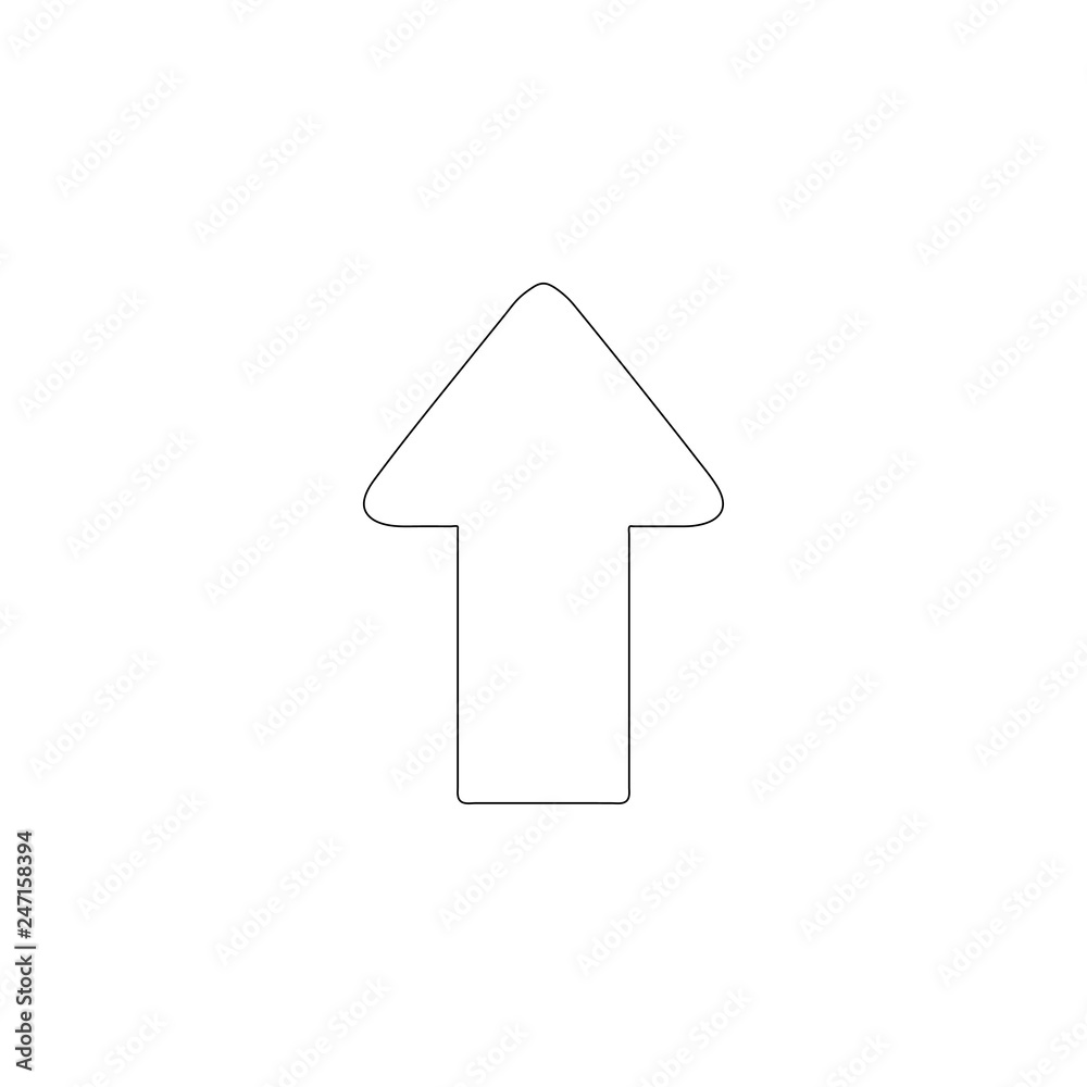 Arrow Up. flat vector icon Arrow Up. flat vector icon