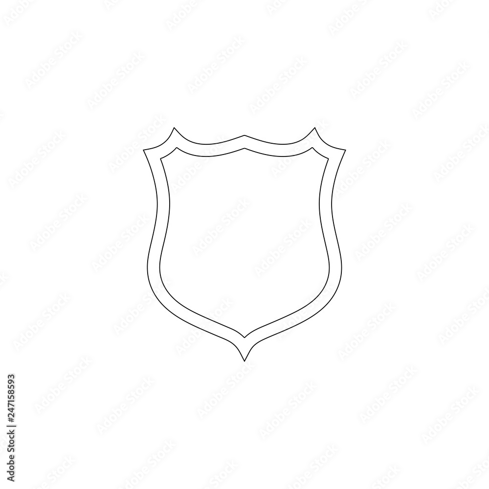 shield. flat vector icon shield. flat vector icon