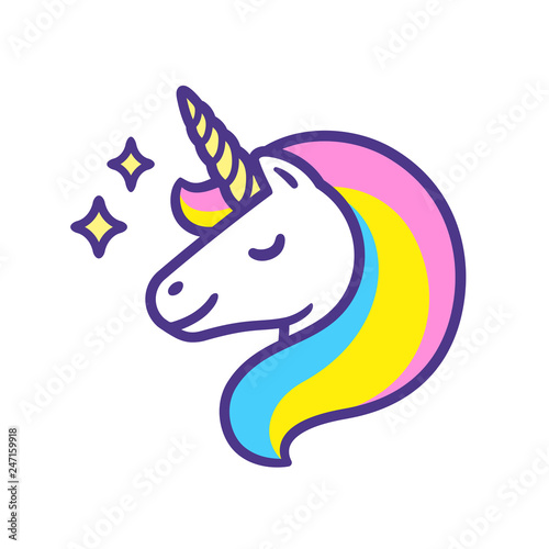 Cartoon Unicorn head