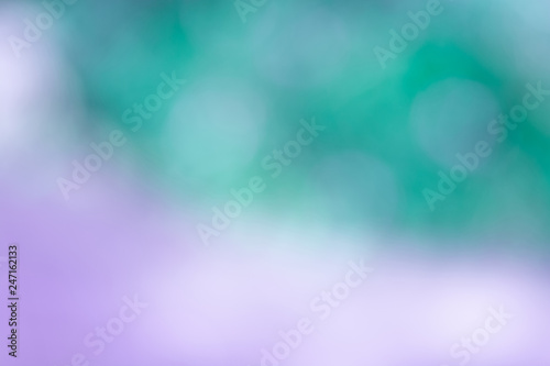Blue bokeh blurred shining light abstract background.