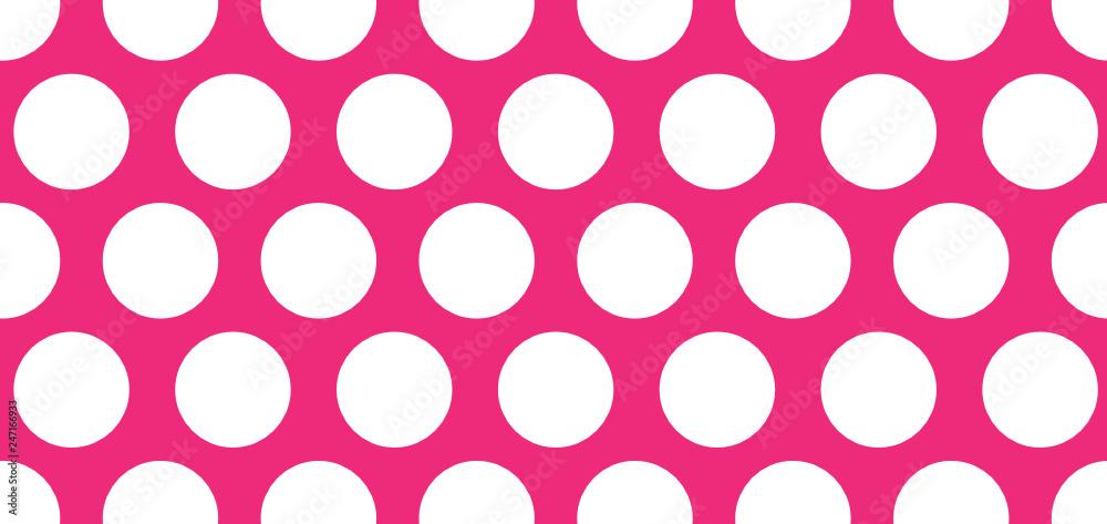Large Pink Polka Dot Background Stock Vector