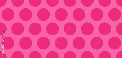 Bright Pink Polka Dot Backg...