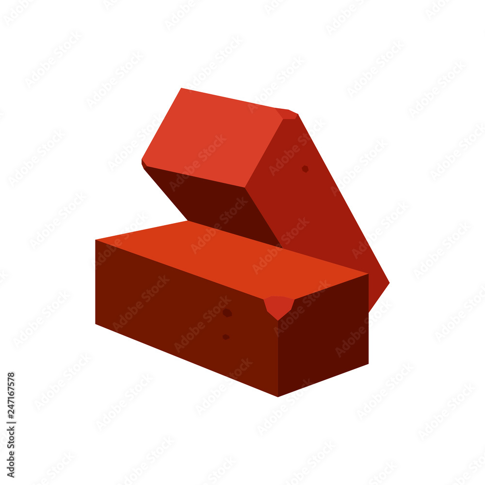 Brick emoji vector Stock Vector Adobe Stock