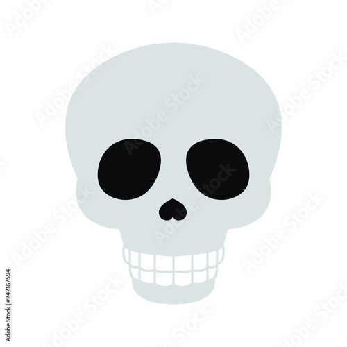 Skull emoji vector
