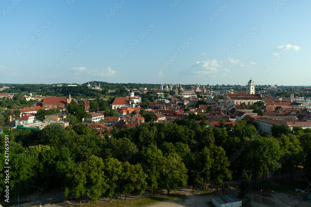 Vilnius cityscape in summer