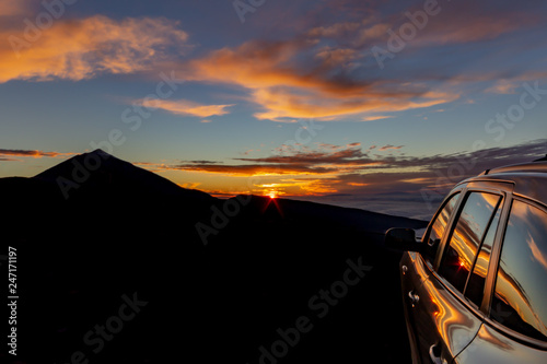 sunset on Teide