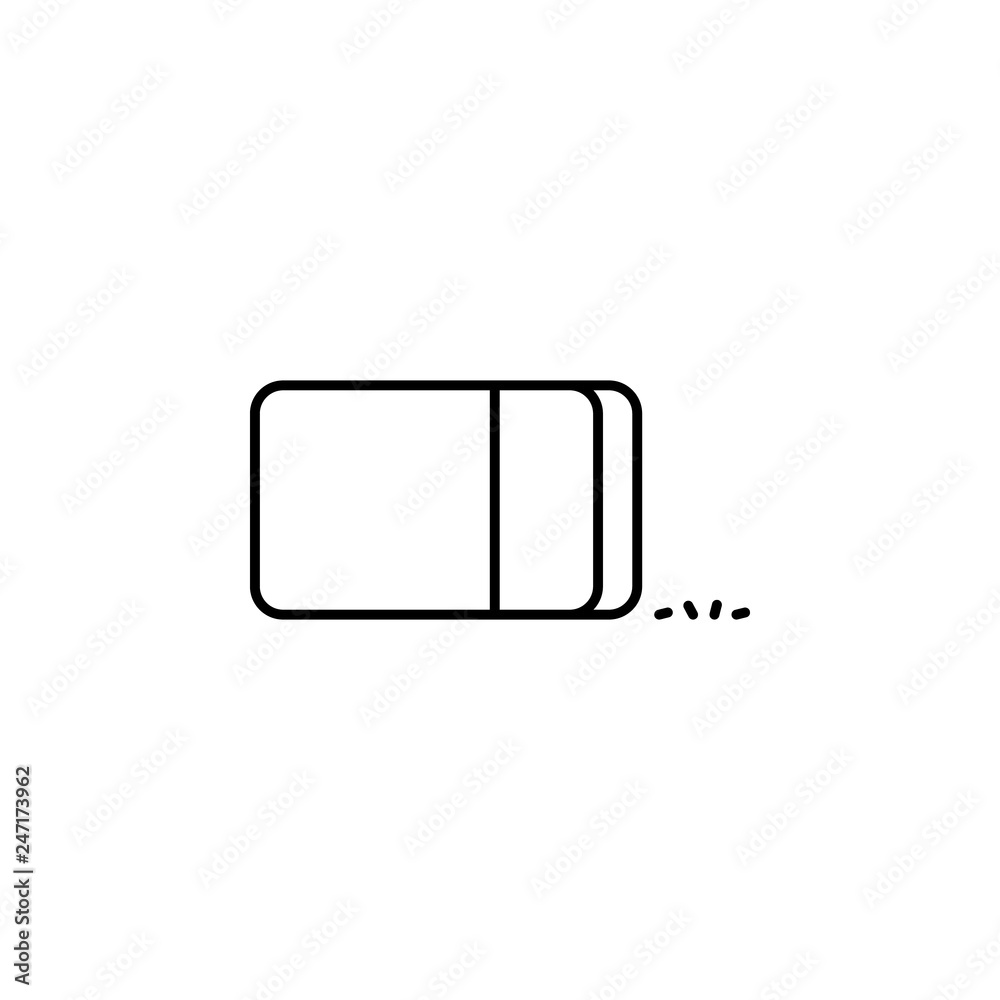 eraser, clean, remove icon. Element of education illustration. Signs and symbols can be used for web, logo, mobile app, UI, UX eraser, clean, remove icon. Element of education illustration. Signs and symbols can be used for web, logo, mobile app, UI, UX