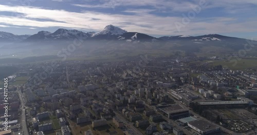 Bulle and Moleson - Aerial 4K photo