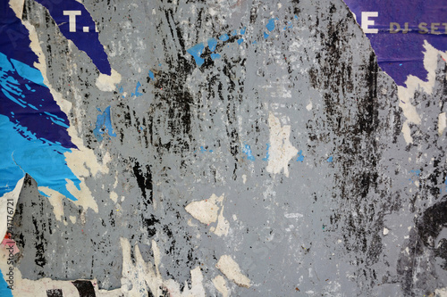 Abstract torn posters with space for text