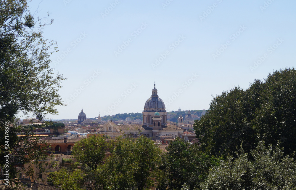 Rome's roofs, view from Villa Borghese