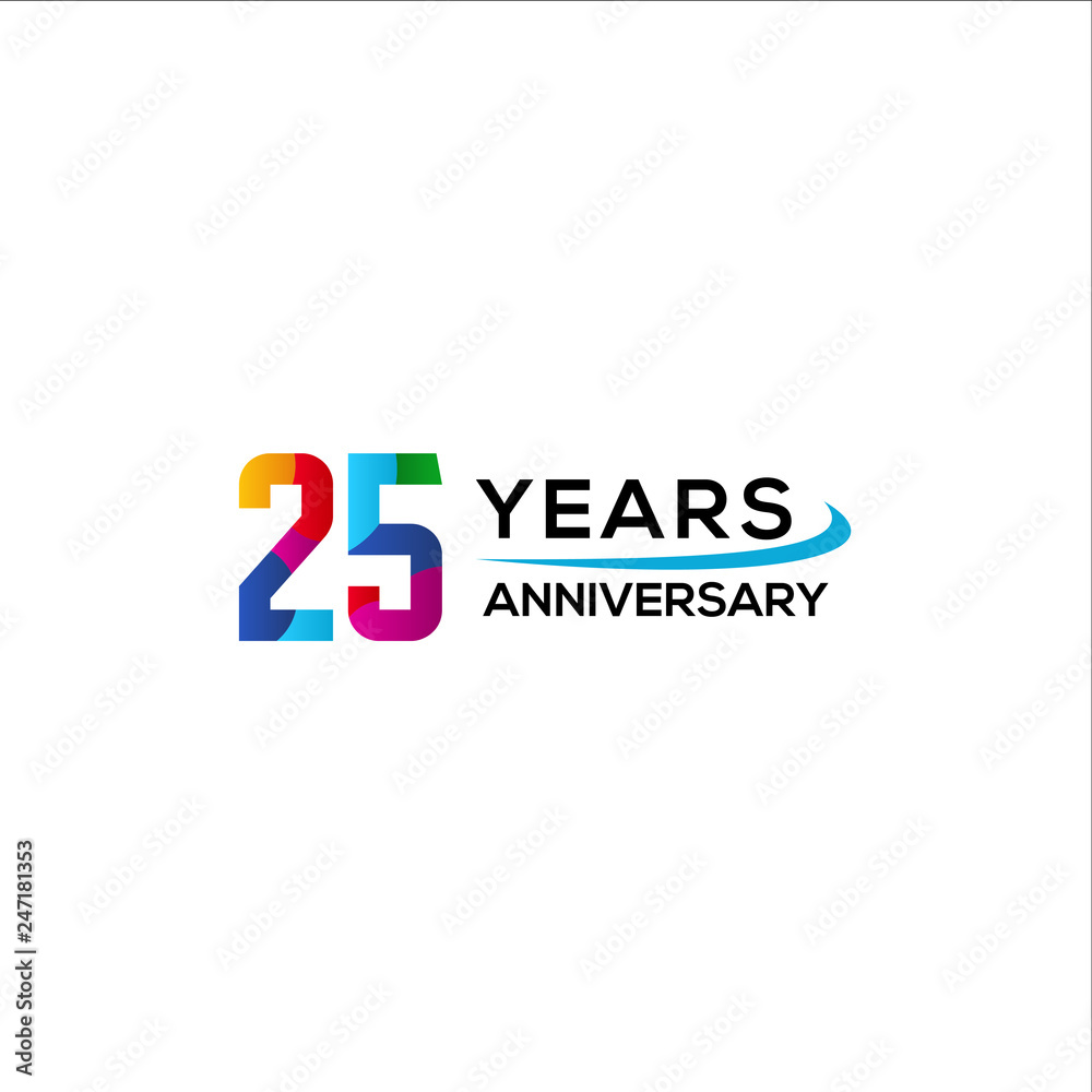 Modern Anniversary Logo Design
