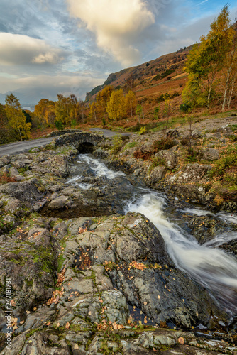 Old Stone Bridge At Ashness In The English Lake District.