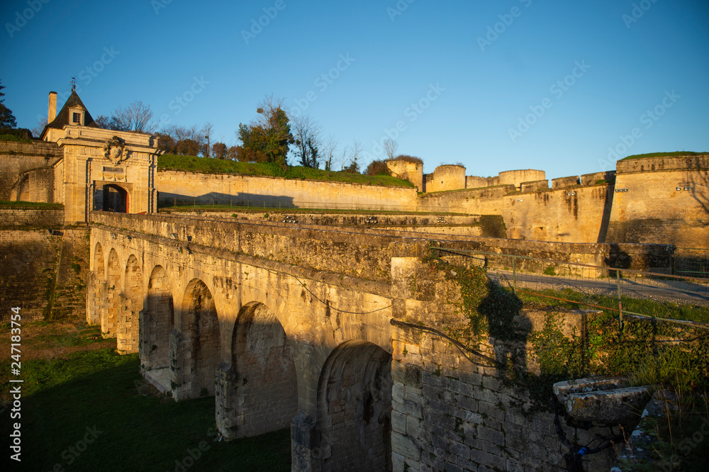 Blaye Citadel, UNESCO world heritage site in Gironde, France