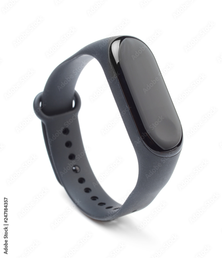 Fitness bracelet isolated on white Fitness bracelet isolated on white