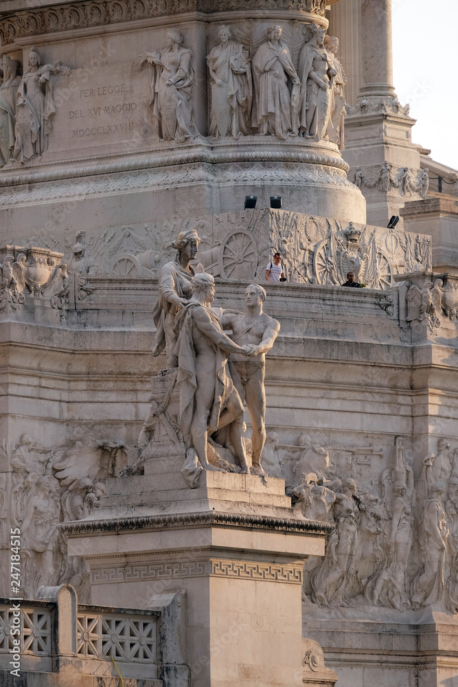 Statue of harmony, Altare della Patria, Venice Square, Rome, Italy 