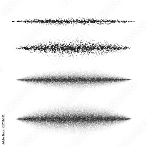 Spray effect. Dust with Scattered random black dots. 