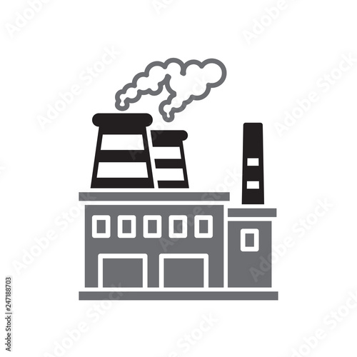 Oil refining industry icon on white background for graphic and web design, Modern simple vector sign. Internet concept. Trendy symbol for website design web button or mobile app