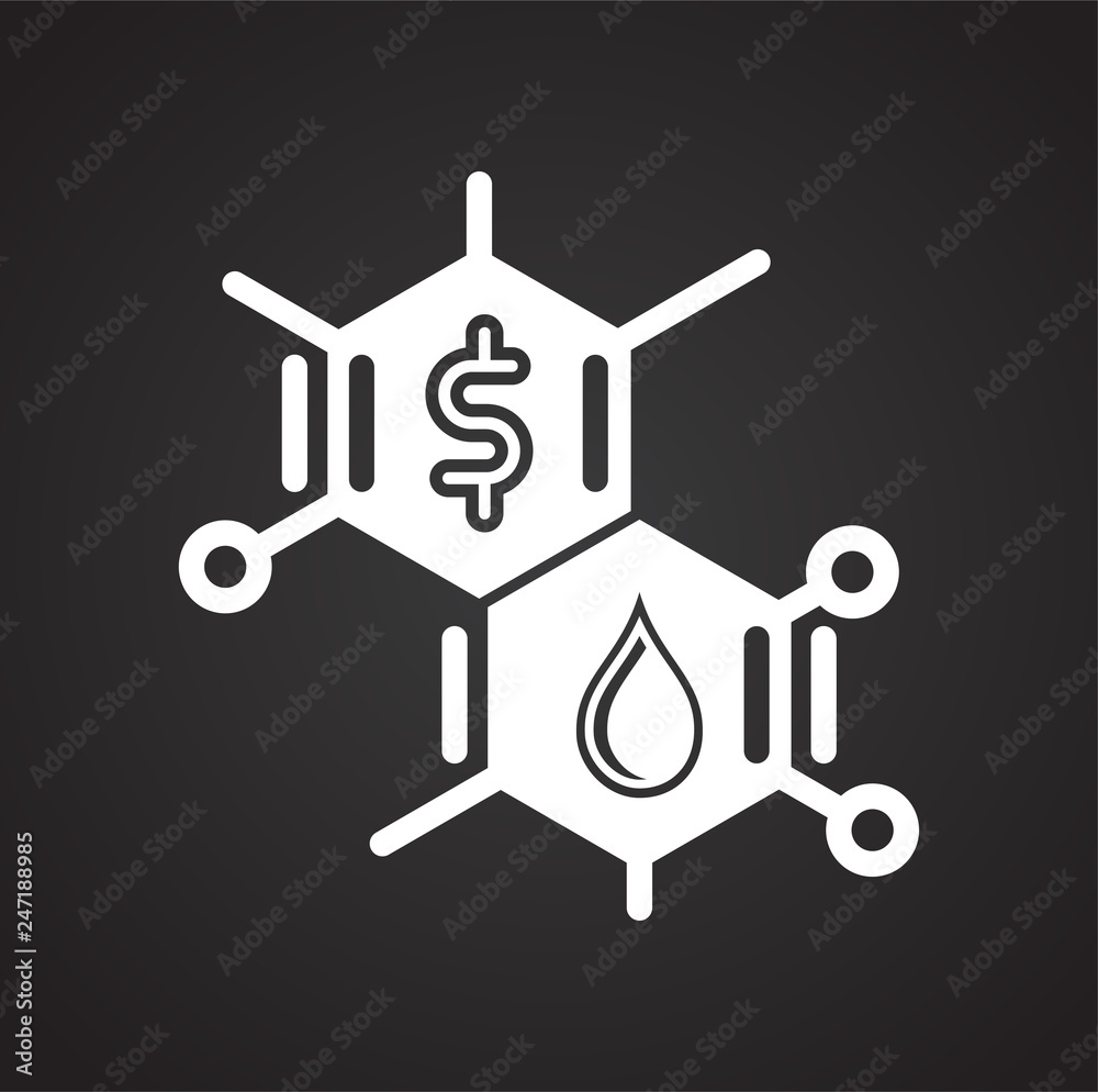 Oil icon on black background for graphic and web design, Modern simple vector sign. Internet concept. Trendy symbol for website design web button or mobile app Oil icon on black background for graphic and web design, Modern simple vector sign. Internet concept. Trendy symbol for website design web button or mobile app
