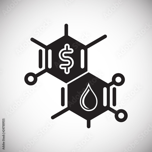Oil icon on white background for graphic and web design, Modern simple vector sign. Internet concept. Trendy symbol for website design web button or mobile app