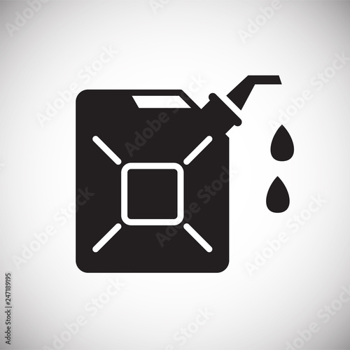 Oil product icon on white background for graphic and web design, Modern simple vector sign. Internet concept. Trendy symbol for website design web button or mobile app