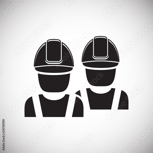 Field engineer icon on white background for graphic and web design, Modern simple vector sign. Internet concept. Trendy symbol for website design web button or mobile app