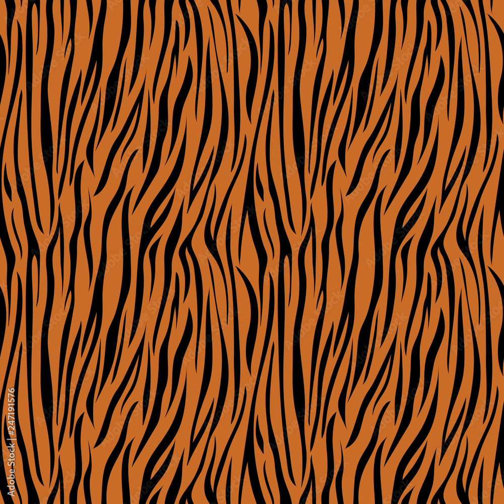 Tiger Print Seamless Pattern - Wild animal print pattern design