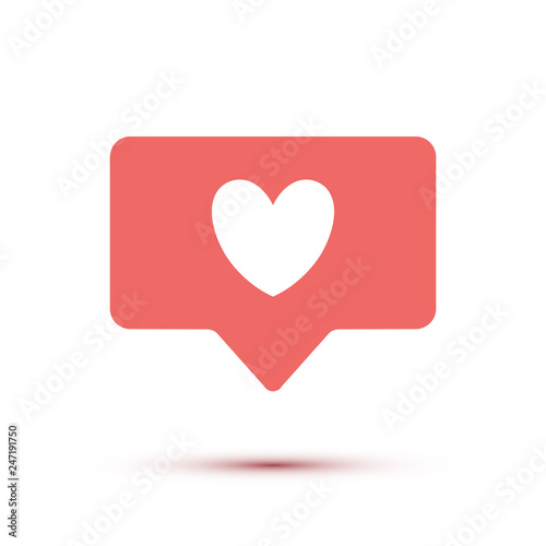 Pink Like icon with heart isolated on white background. Vector Social media like symbol. Notification heart sign. Free Download Pink Like icon with heart isolated on white background. Vector Social media like symbol. Notification heart sign. - GFXLoad
