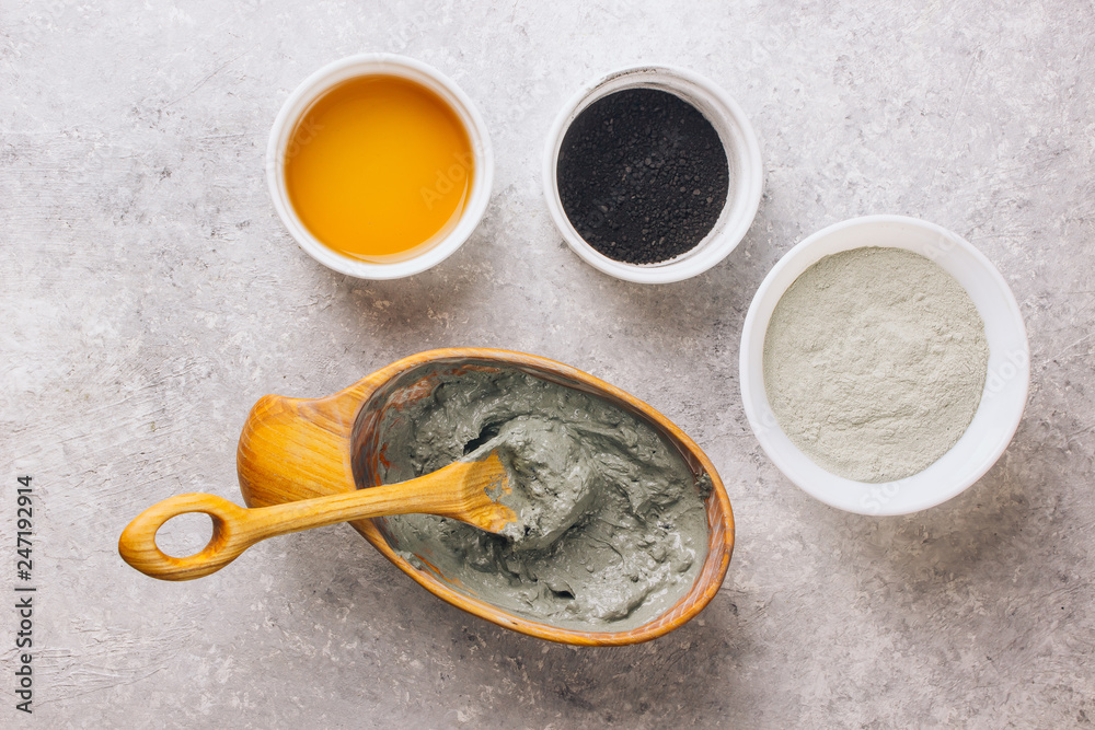 facial mask by activated charcoals powder clay and vinegar facial mask by activated charcoals powder clay and vinegar