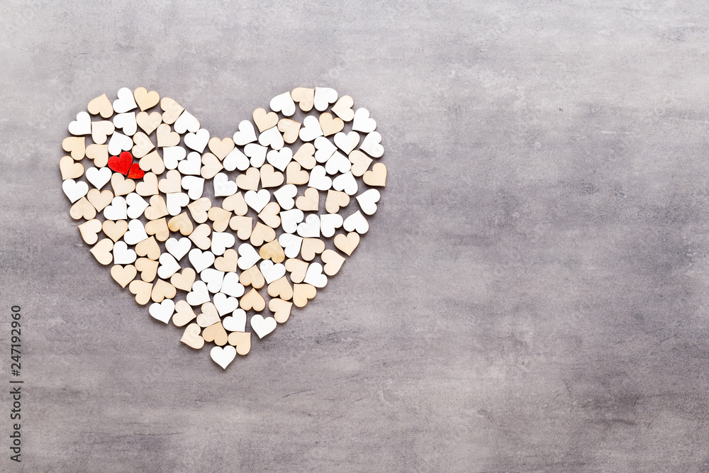Happy Valentines day background. With small hearts on gray background. Happy Valentines day background. With small hearts on gray background.