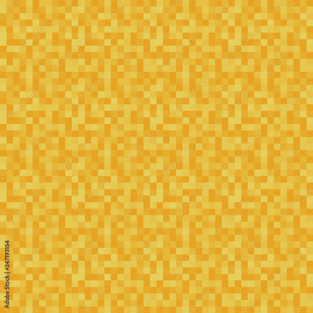 Pixels Seamless Pattern - Yellow pixelated pattern design Pixels Seamless Pattern - Yellow pixelated pattern design