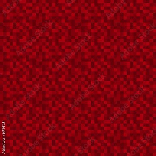 Pixels Seamless Pattern - Red pixelated pattern design