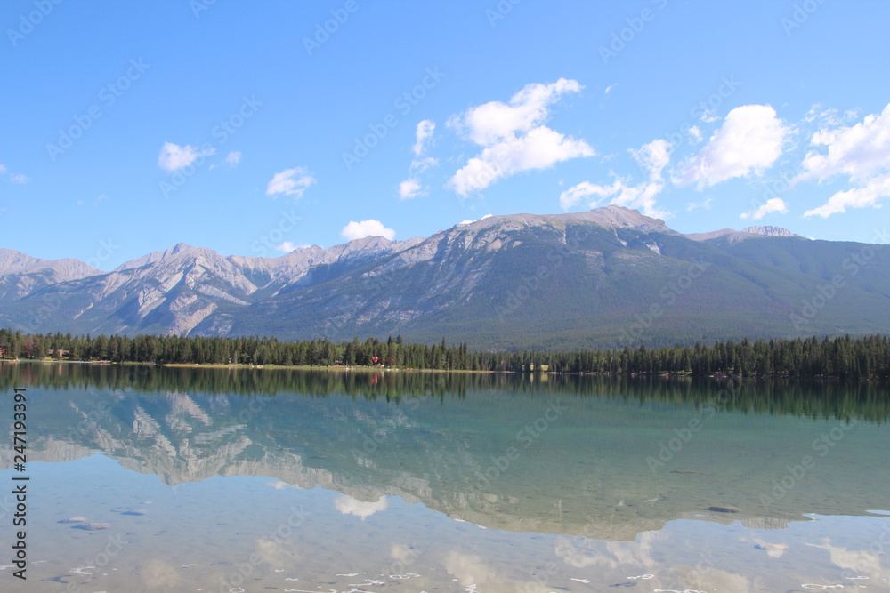 Reflections On Lake Edith, Jasper National Park, Alberta