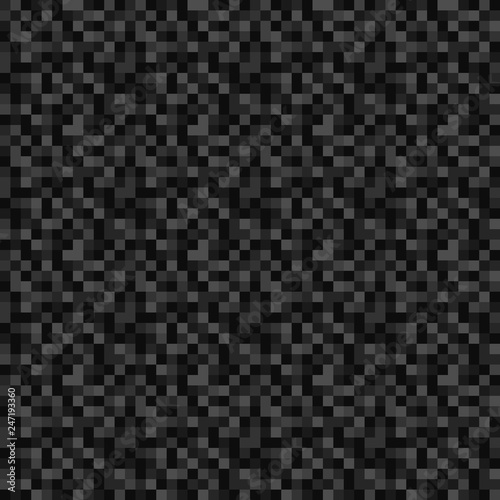 Pixels Seamless Pattern - Black pixelated pattern design