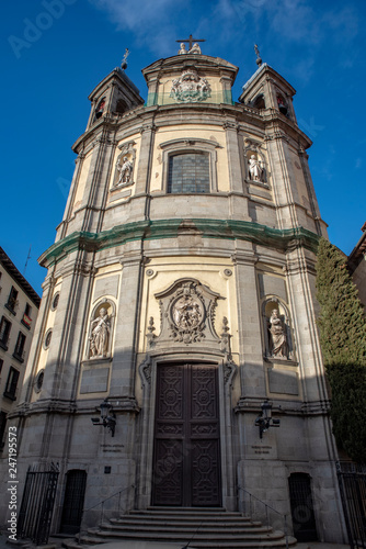 view of Basilica of San Miguel in City of Madrid, Spain