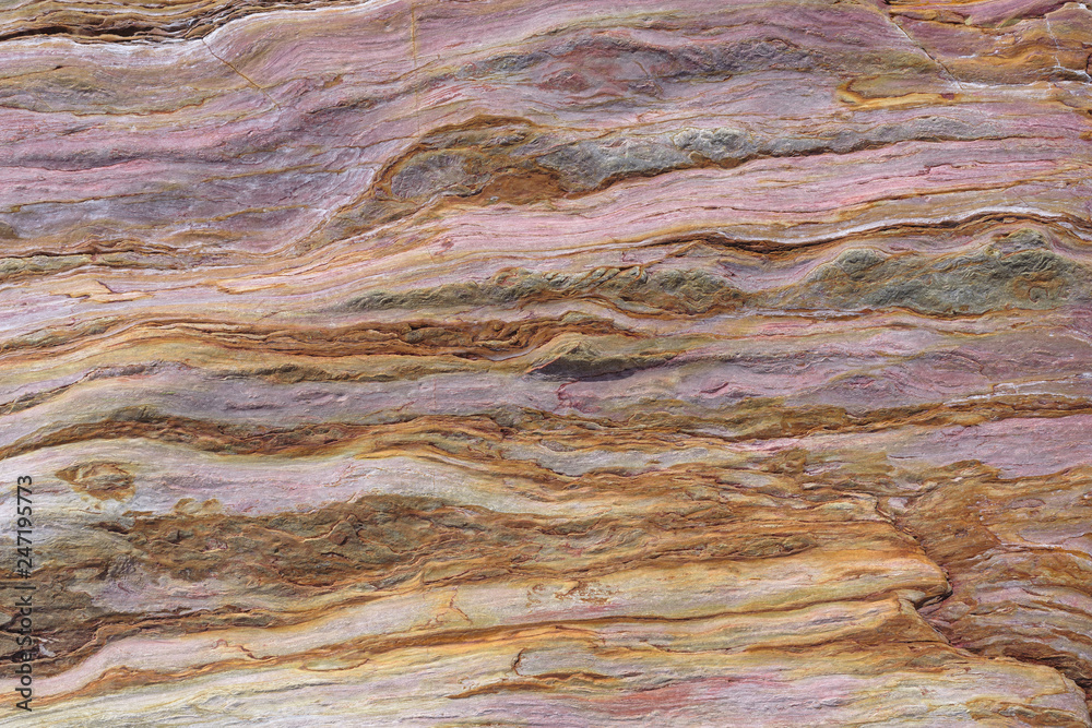 The sandstone texture background. in Krabi province, Southern  Thailand