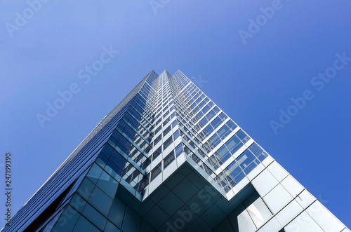 Photography Skyscraper in Sydney Center with blue sky, Sydney, Australia