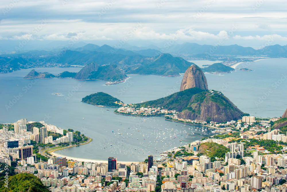 Suggar Loaf from Corcovado - Rio de Janeiro, Brazil.