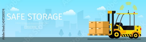 Safe Storage Weight on Automatic Forklift Car