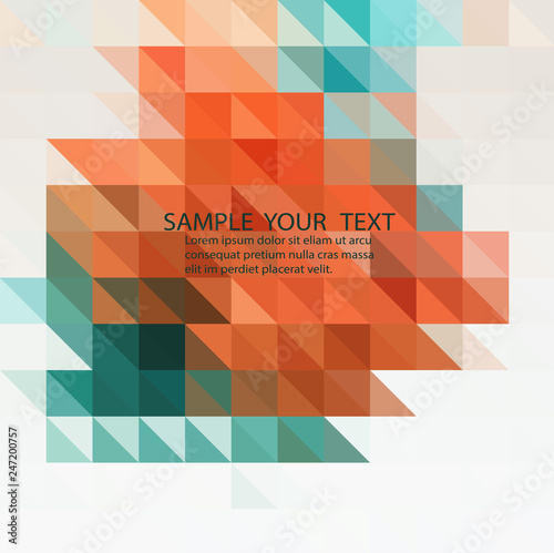 vector abstract irregular polygon background with a triangular pattern.