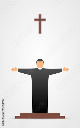 Christian preacher icon